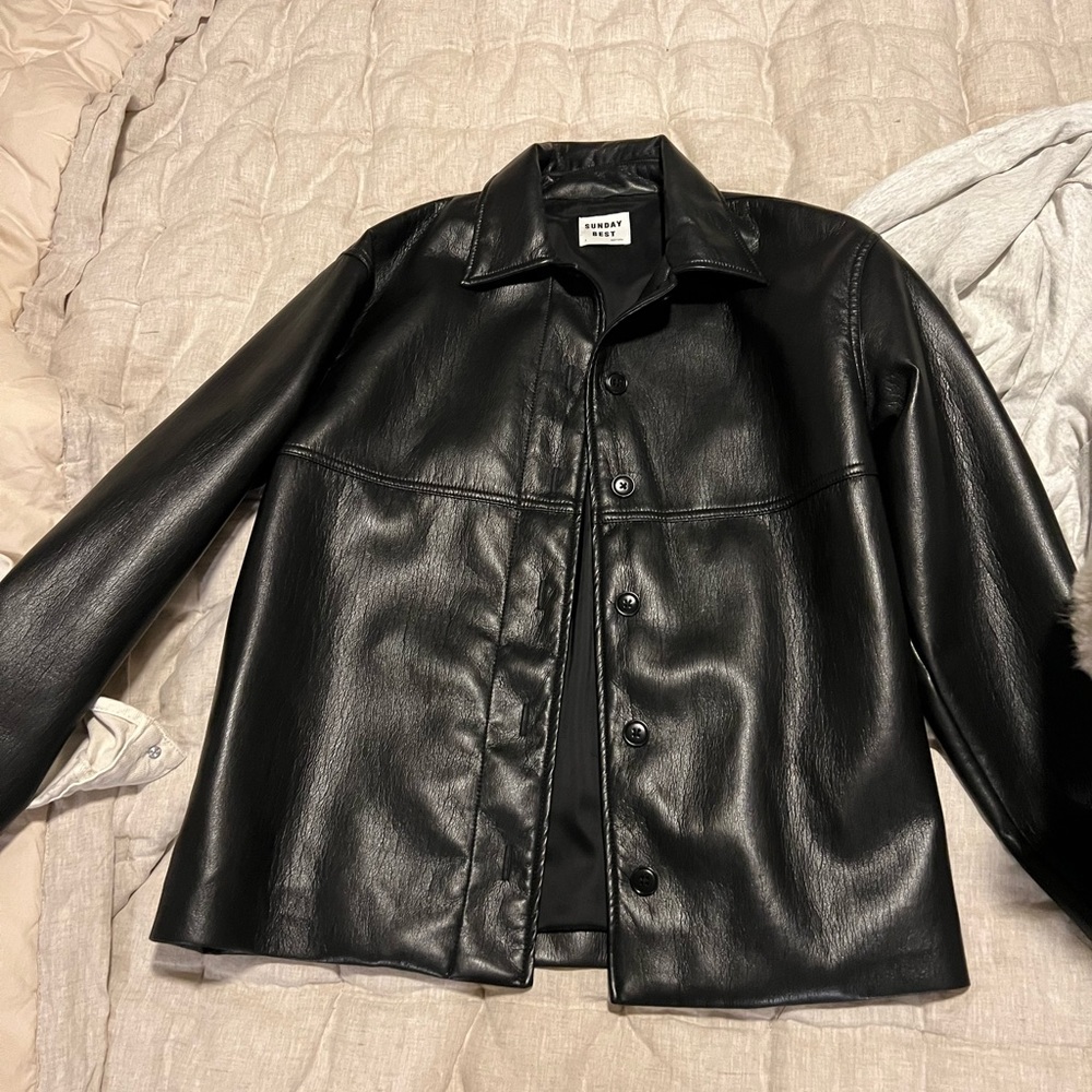 Aritzia leather jacket